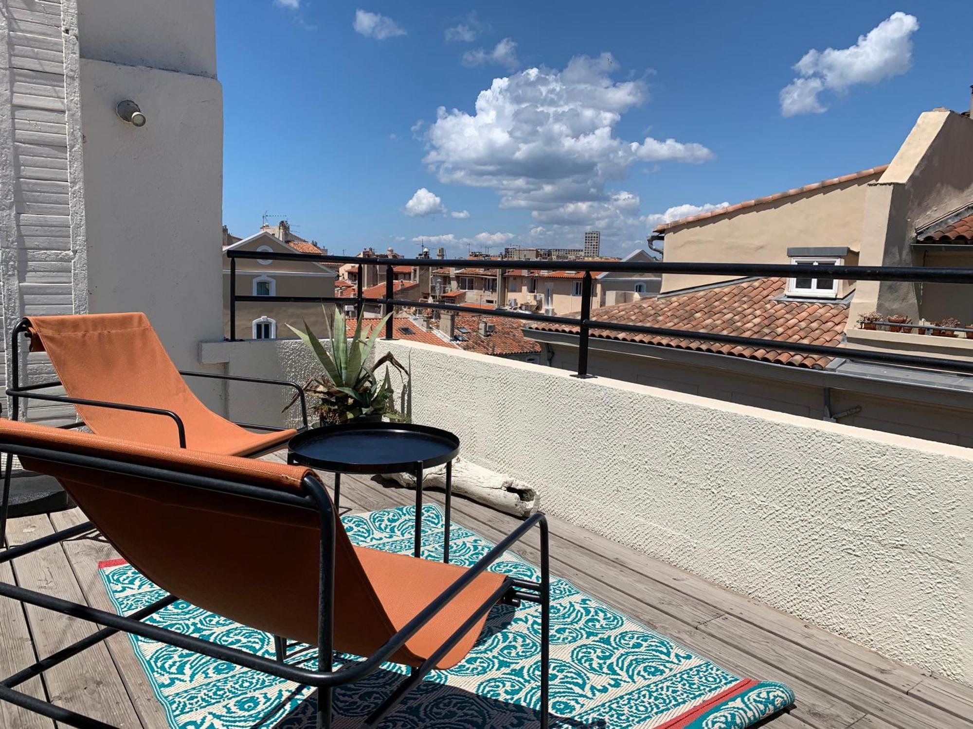 Studio Toit Terrasse Vieux Port Marsilya Dış mekan fotoğraf