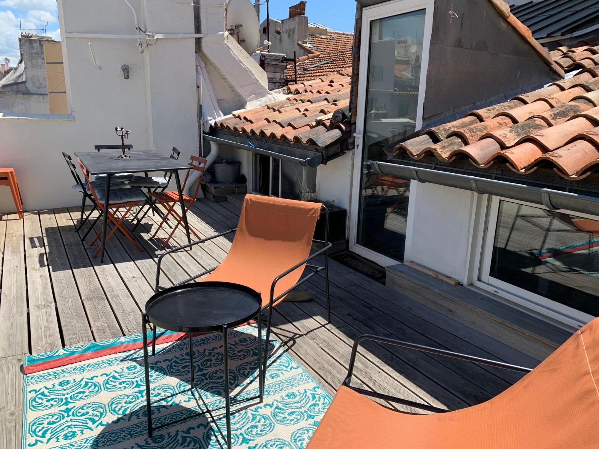 Studio Toit Terrasse Vieux Port Marsilya Dış mekan fotoğraf
